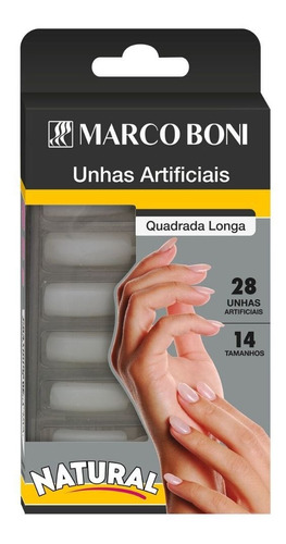 Unhas Artificiais Quadrada Longa (14 Tamanhos) Marco Boni