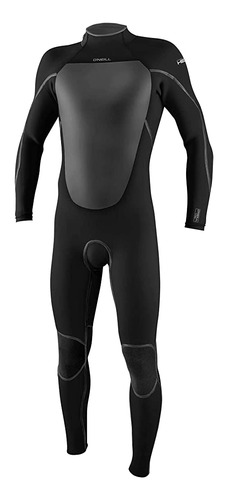 O'neill Heat 4/3mm Back Zip Traje De Neopreno Completo, Negr