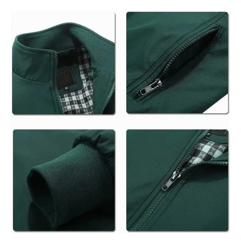 Chamarra Cortavientos Casual Chamarra De Hombre De Color Sól