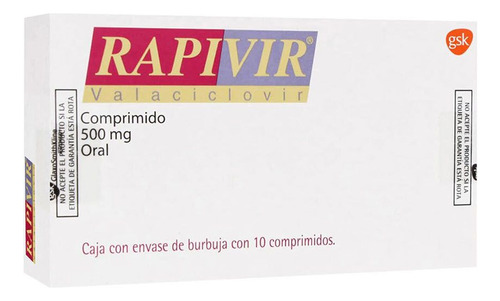 Rapivir 500 Mg Caja Con 10 Comprimidos