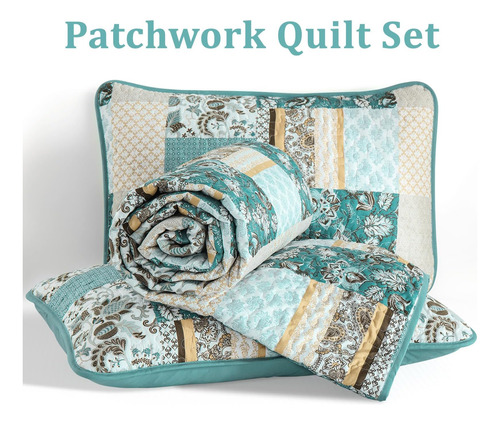 Bedding Wongs 3 Piezas Juego De Colchas De Colcha Que Queen,