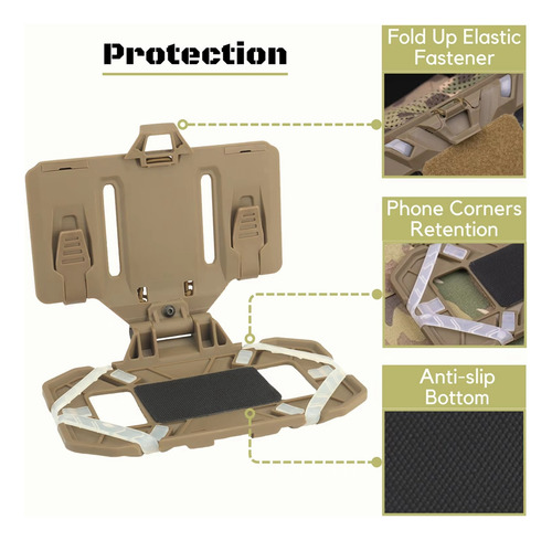 Placa Telefónica Molle Carrier Outdoor Navigation Board,