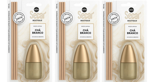 Kit C/ 3un Difusor De Aromas Secar 100ml - Aromatizador