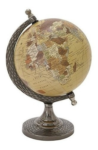 Deco 79 68846 Elegante E Imponente De Metal Pvc Globe, 7  W 