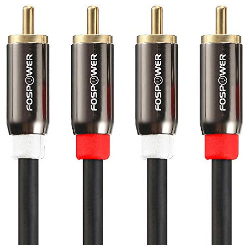 Fospower (3 Pies 2 Rca M/m Stereo Audio Cable [24k Zf06a