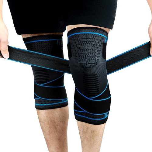 Rodillera Deportiva For Gimnasio Con Cinturones Antidesliza