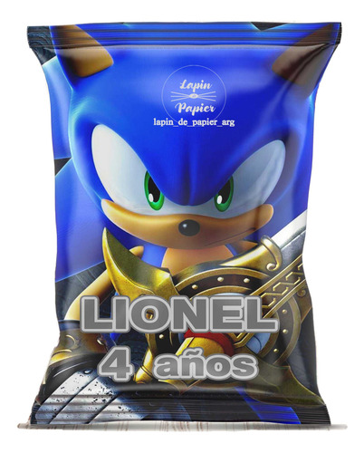 Bolsitas Golosineras Chipbag Centro Mesa X10 Sonic