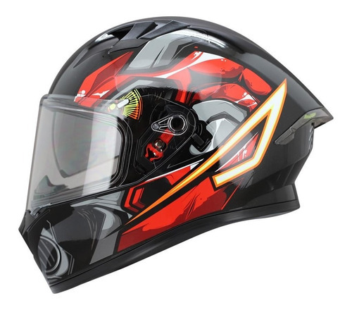 Casco Roda Course Avispon Mate Gafas Certificado Dot Color Rojo Tamaño del casco L