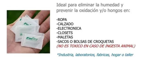 Desecante Ecológico Anti Humedad 1000 Sobres 1gr