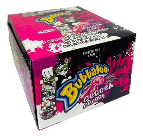 Caja X 70 Chicle Bubaloo - Cereza