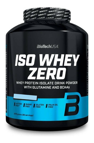 Suplemento en polvo Iso Whey Zero  Biotech Iso Whey Zero proteínas sabor coco en pote de 2.27kg