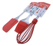 Comprar Set X3 Utensilios Silicona Espatula, Pincel Y Batidor