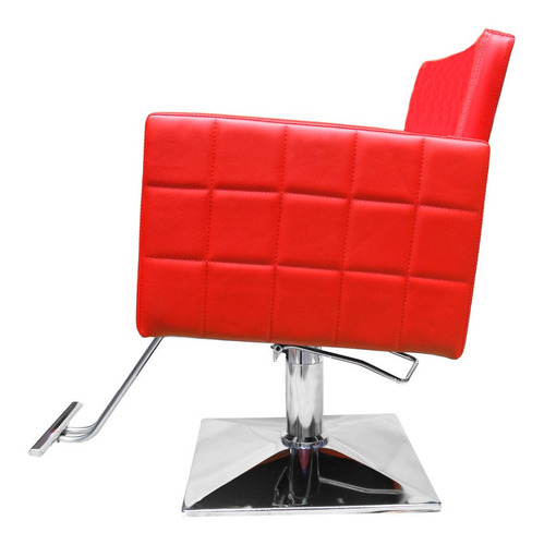 Imagen 2 de 9 de Silla Barberia Estetica Sillon Cuadrado Hidraulico Salon Spa