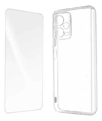 Funda para Redmi Note 8 Pro M1906G7I con protector de pantalla de vidrio  templado, cuerpo completo transparente con protección de diseño floral para