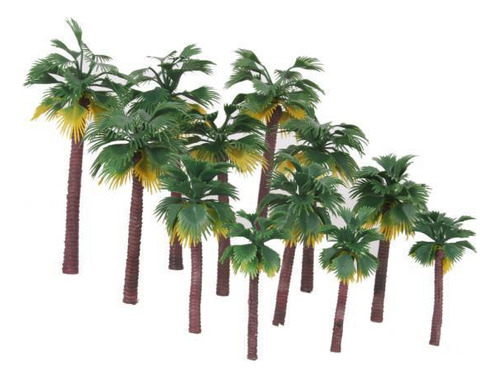 10 X 12 Piezas Modelo Palmera Bosque Accesorios Tren