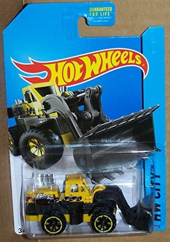 2014 Hot Wheels Hw City Cargadora De Ruedas - Amarillo / Neg