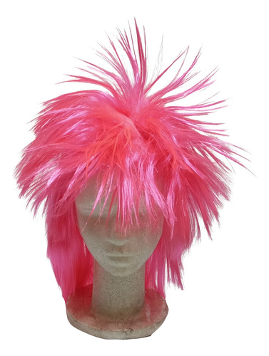 Peluca Punk Pelo Corto Varios Colores Cotillon Disfraz