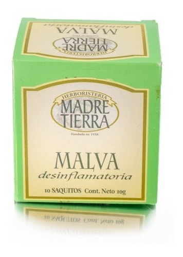 Te De Malva Madre Tierra - 10 Saquitos 10g - Desinflamatorio