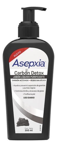 Asepxia Liquido De Carbon 200ml