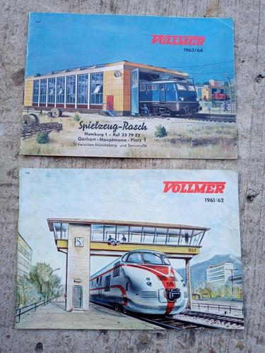 2 Catálogos Folletos Trenes Vollmer 1961/62/63/64 Germany