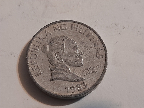 Moneda Filipinas 5 Céntimo 1983 Melchor Aquino(&220. (Usado)