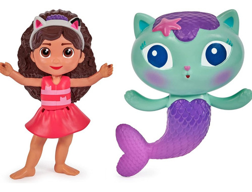 Gabby's Doll House Set De 2 Figuras Flotantes Gabby & Mercat