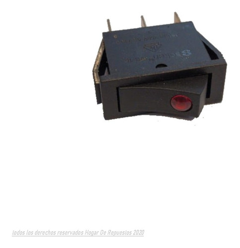 Tecla Interruptor Estufa / Aspiradora Tres Conectores