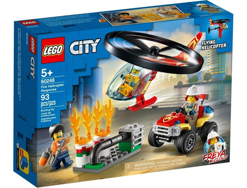 Lego City Intervención Del Helicóptero De Bomberos 60248