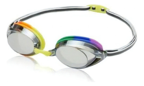 Gafas de natación Speedo Vanquisher 2.0, color arcoíris y gris