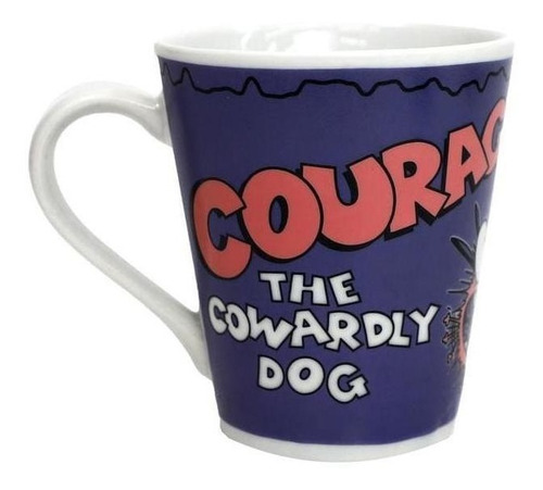 Caneca Coragem Cão Covarde Cartoon Network Courage Desenho