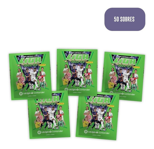 Imagen 1 de 1 de Pack La Liga Santander 2023 (50 Sobres)