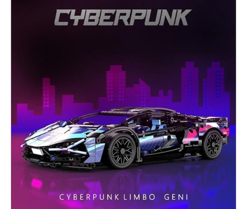 Kit De Bloques De Construcción Diy Cyberpunk Lamborghini.