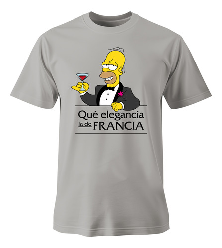 Playera Los Simpson Homero Simpson Francia Elegancia
