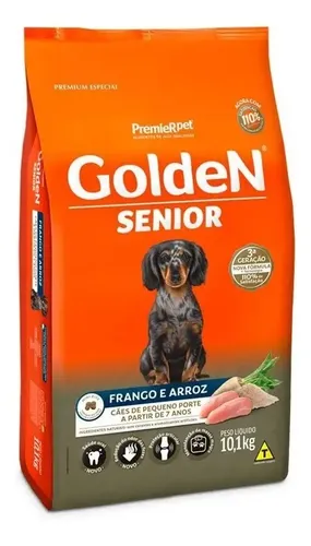 Alimento Golden Premium Especial Formula Para Cão Senior De Raça Pequena Sabor Frango E Arroz De 10.1 Kg