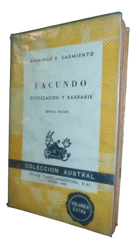 Libro, Facundo Civilización Y Barbarie De Domingo Sarmiento