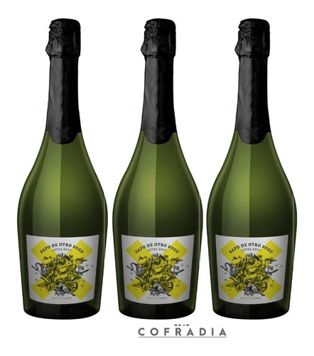 Imagen 1 de 2 de Champagne Sapo De Otro Pozo Extra Brut Pack X 3u 750cc
