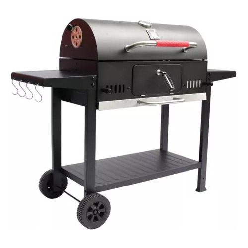 Parrilla Xd Bbq Gril Estante Carbon Ruedas 4 Ventilaciones 