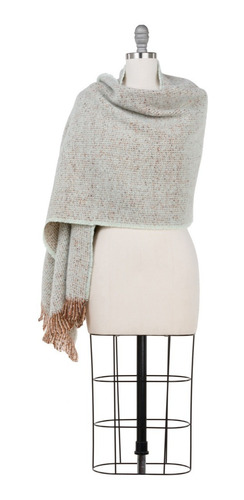 Pashmina, Chal, Bufanda De Lana Suave, Larga Jaspeada Mujer.