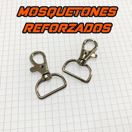 Mosquetones Para Llaveros Reforzados 20mm, Bolsa 500unidades