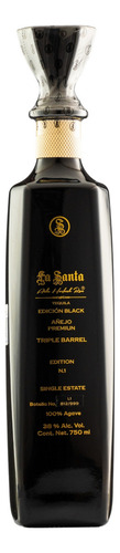 Tequila La Santa Black Añejo Premium Triple Barrel 750 Ml