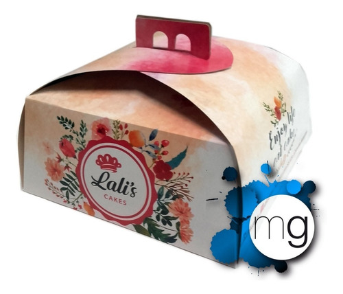 Cajas Para Tortas Impresas Personalizadas Logo