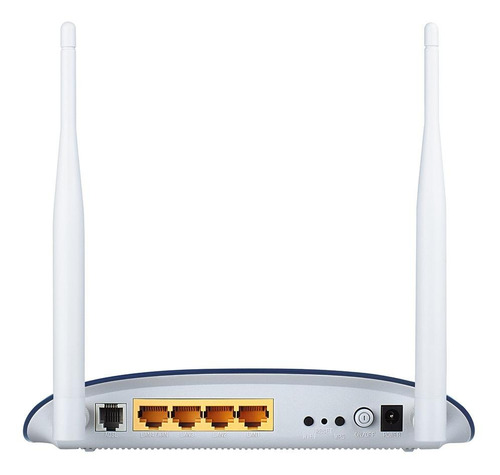 Modem roteador com wifi TP-Link TD-W8960N azul e branco
