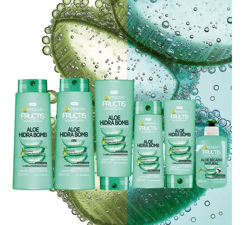 Imagen 6 de 6 de Shampoo Aloe Hidra Bomb 650ml Fructis