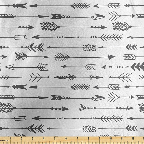 Lunarable Arrows Fabric By The Yard, Arrows Patrón De Diseño