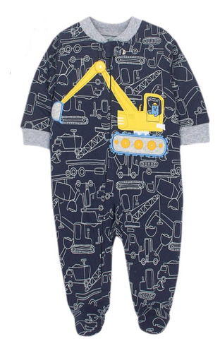 Ropa De Bebe - Pijamas Con Pies Para Bebes Niño 100% Algodon