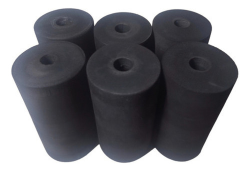 Rolete Protetor Eva 20x10 X 2,5cm Aparelho 6 Peças Academia
