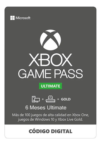 Game Pass Ultimate 6 Meses Codigo Digital