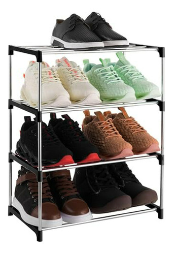 Organizador De Zapatos Apilable 4 Niveles, Compatible Con En