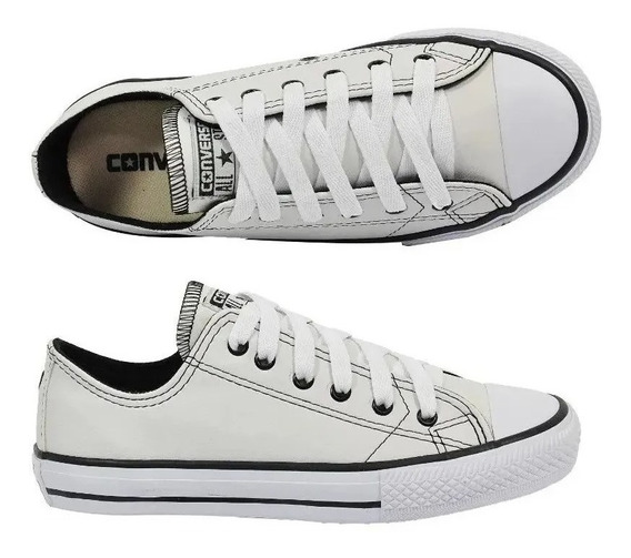 all star branco de couro feminino preço