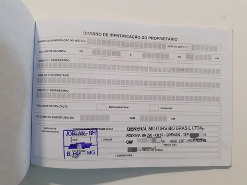 Manual Do Proprietário Do Gm Onix 2019 Original